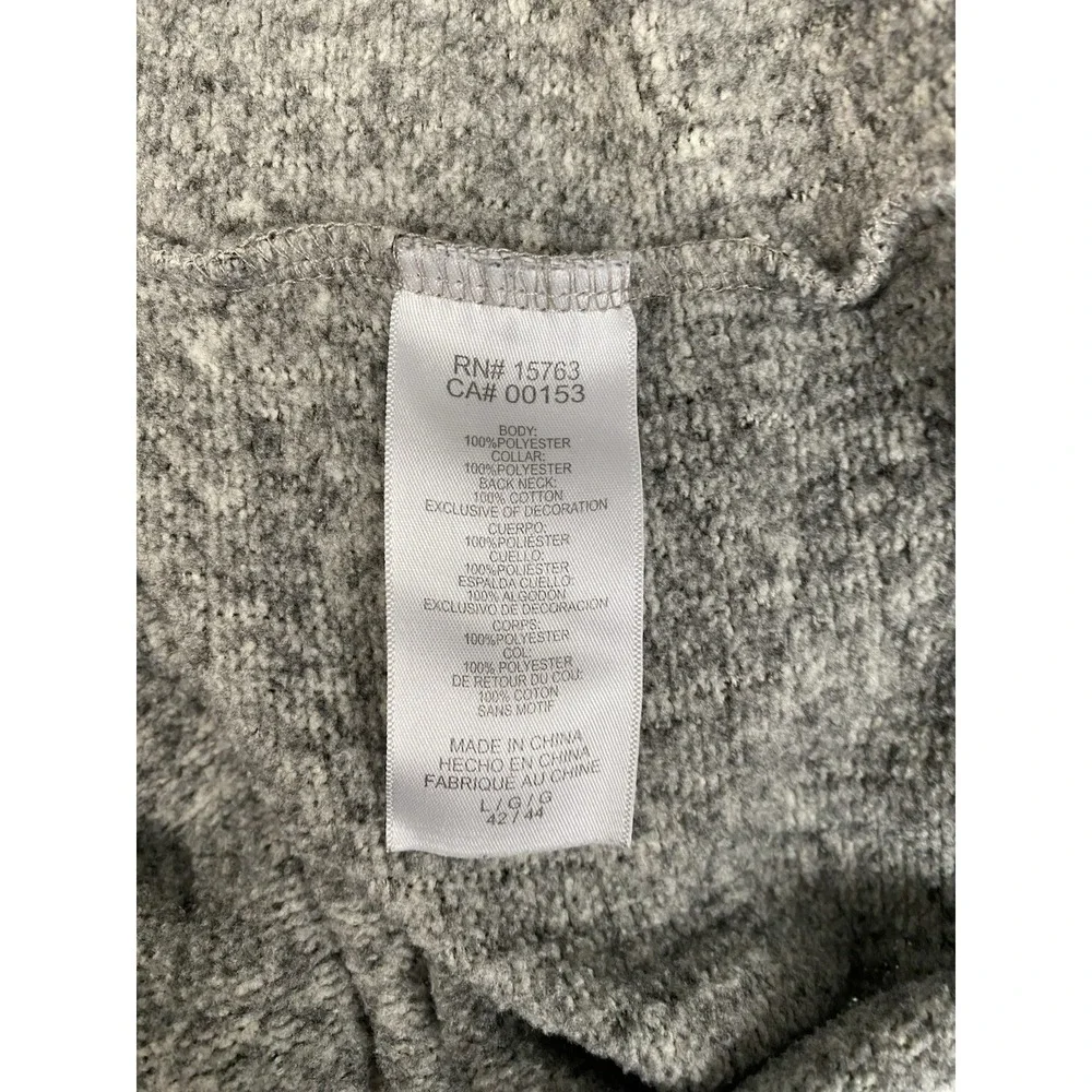 University of Michigan Quarter Zip Fleece Pullover Men's XL Knight's Apparel Gra